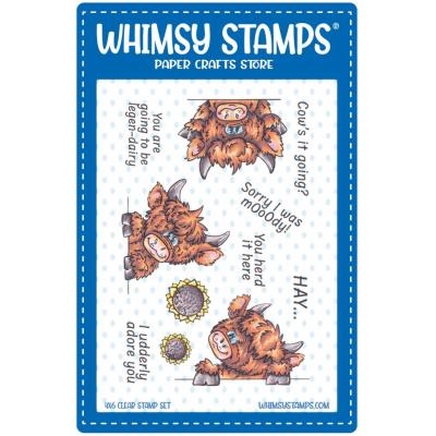 Whimsy Stamps Stempel - Cow Crazy